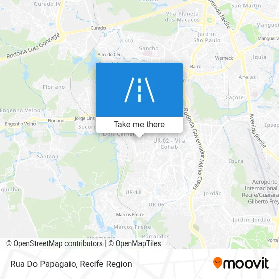 Rua Do Papagaio map