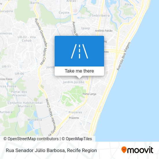 Rua Senador Júlio Barbosa map