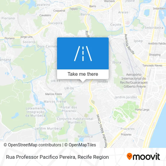 Rua Professor Pacifico Pereira map