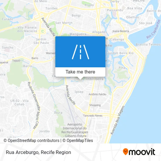 Rua Arceburgo map