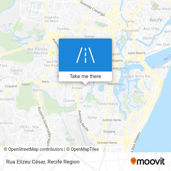 Rua Elizeu César map