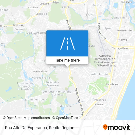 Rua Alto Da Esperança map