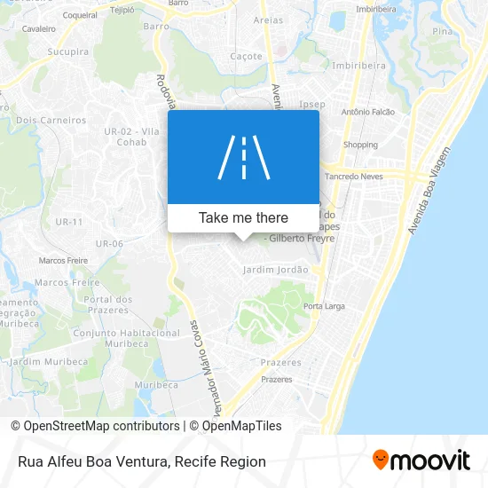 Rua Alfeu Boa Ventura map