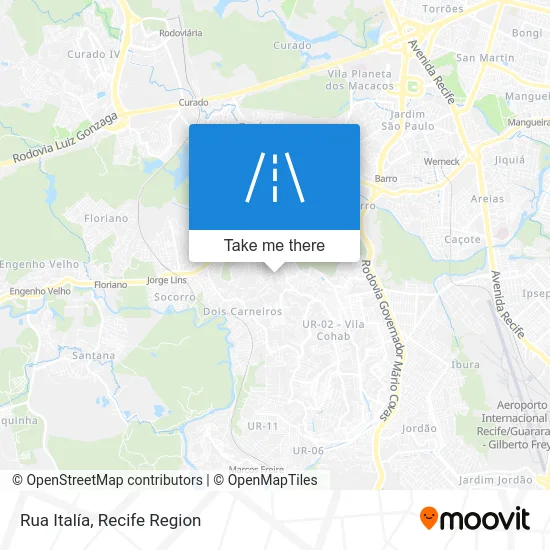 Rua Italía map