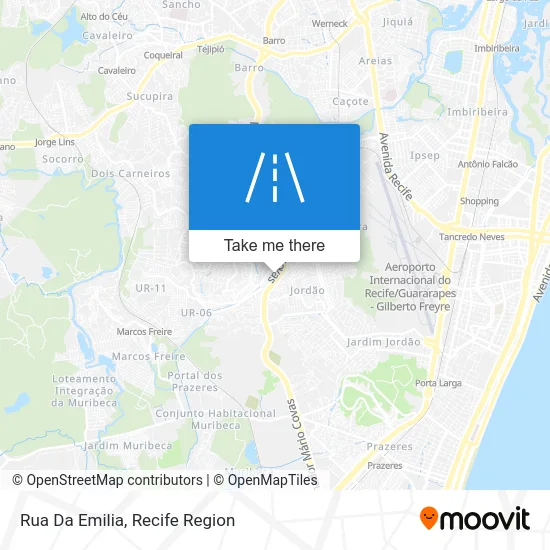 Rua Da Emilia map