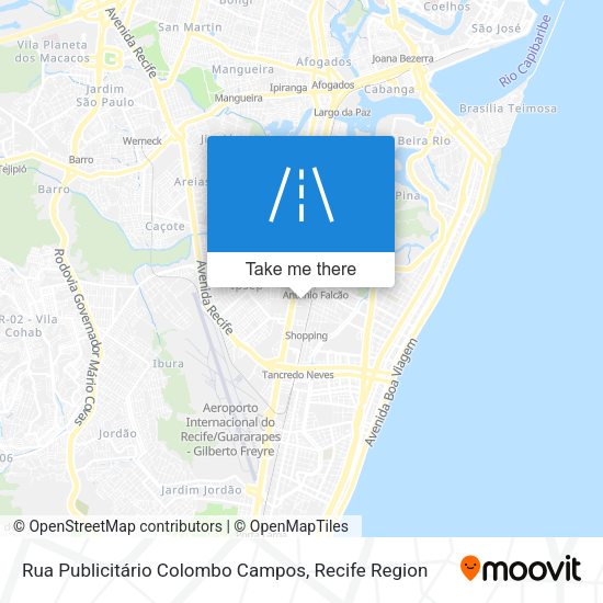 Rua Publicitário Colombo Campos map