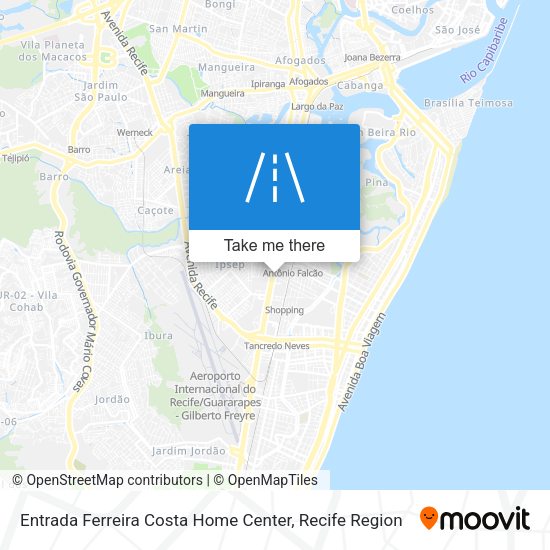 Entrada Ferreira Costa Home Center map