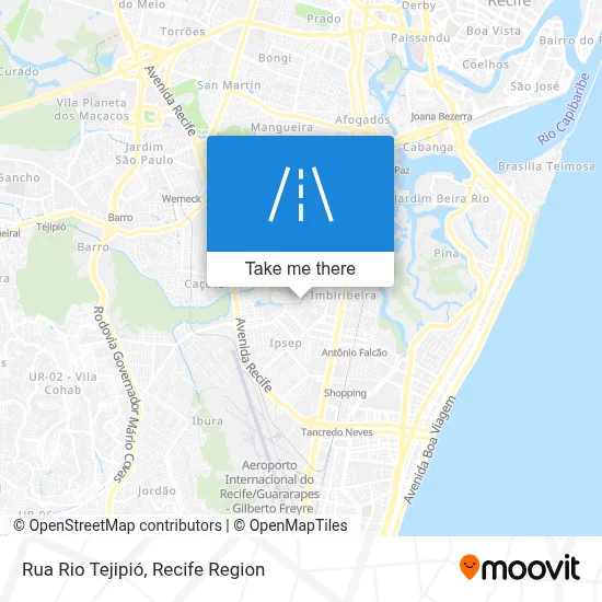 Rua Rio Tejipió map