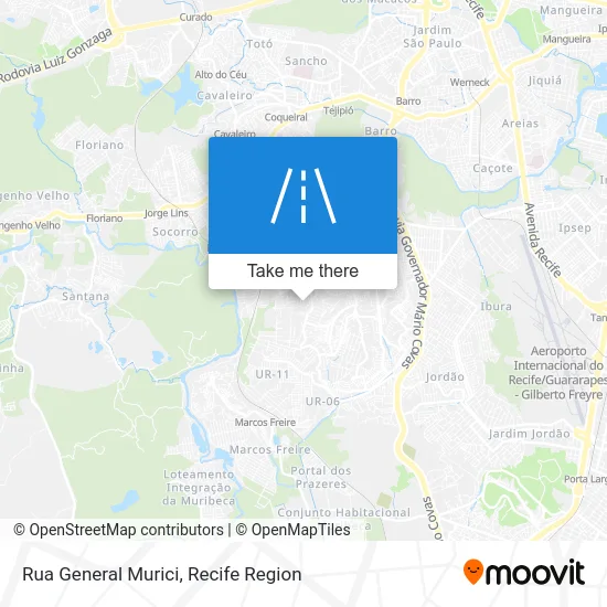 Rua General Murici map