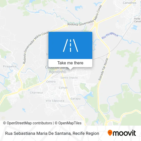 Rua Sebastiana Maria De Santana map