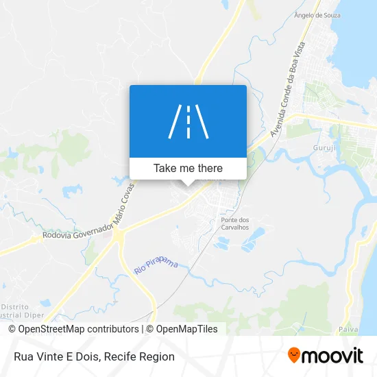 Rua Vinte E Dois map