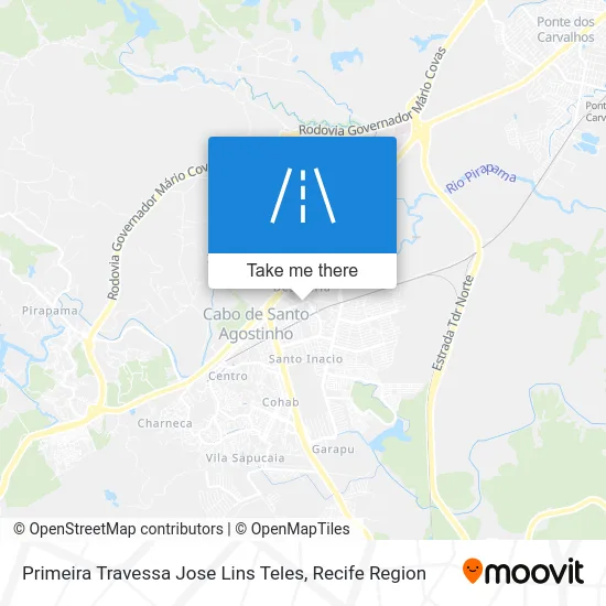 Primeira Travessa Jose Lins Teles map