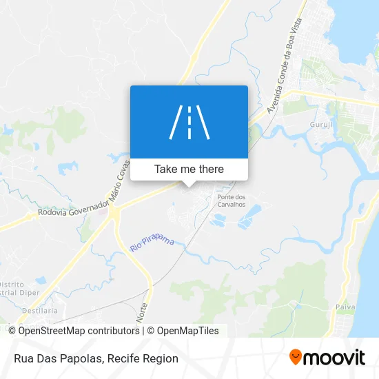 Rua Das Papolas map