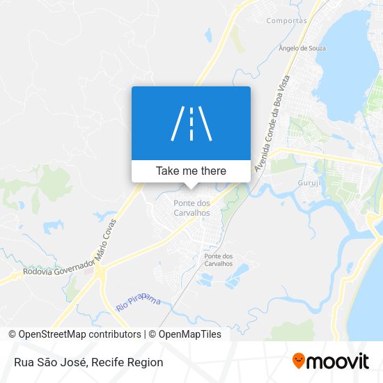 Rua São José map