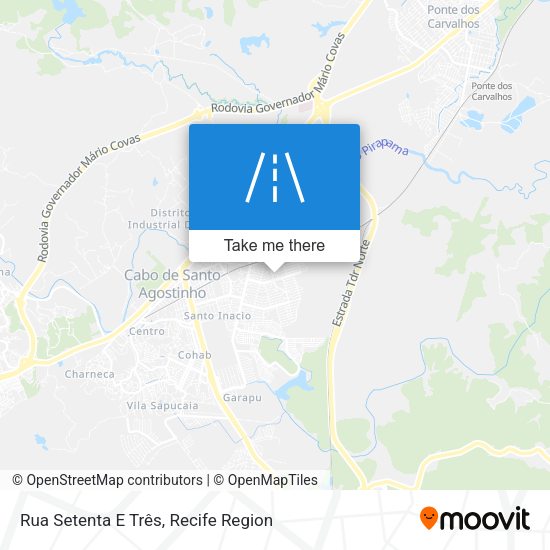 Rua Setenta E Três map