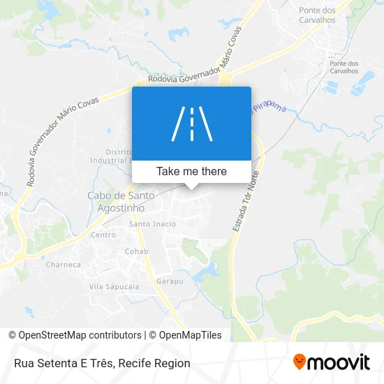 Rua Setenta E Três map