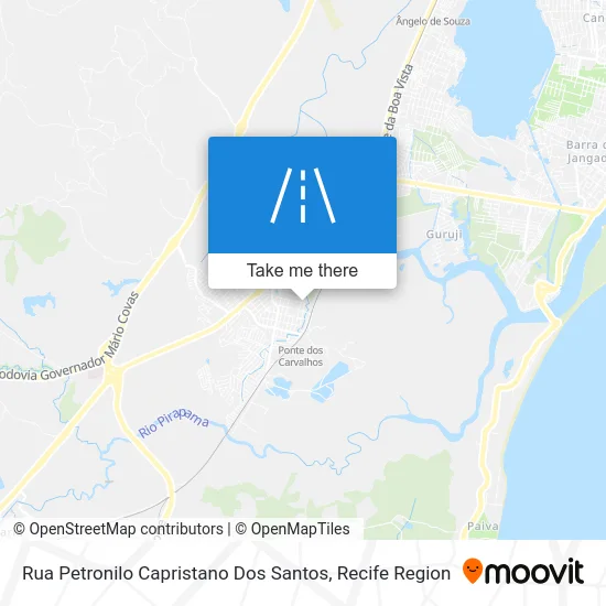 Rua Petronilo Capristano Dos Santos map