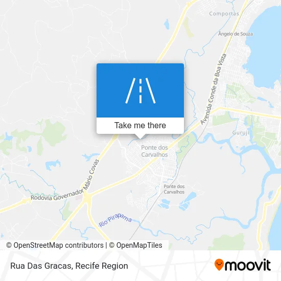 Rua Das Gracas map