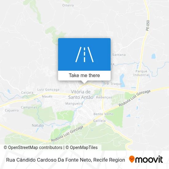 Rua Cândido Cardoso Da Fonte Neto map