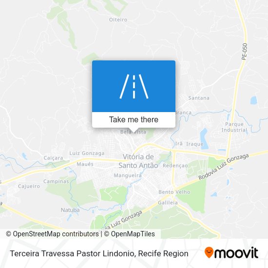Terceira Travessa Pastor Lindonio map