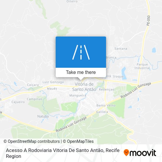 Acesso A Rodoviaria Vitoria De Santo Antão map