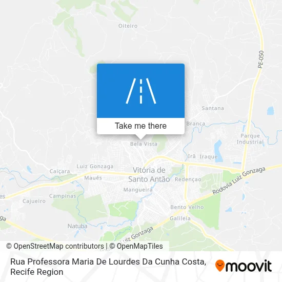 Rua Professora Maria De Lourdes Da Cunha Costa map