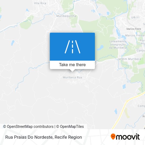 Rua Praias Do Nordeste map