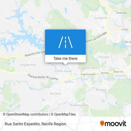 Rua Santo Expedito map