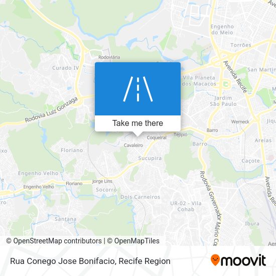 Rua Conego Jose Bonifacio map