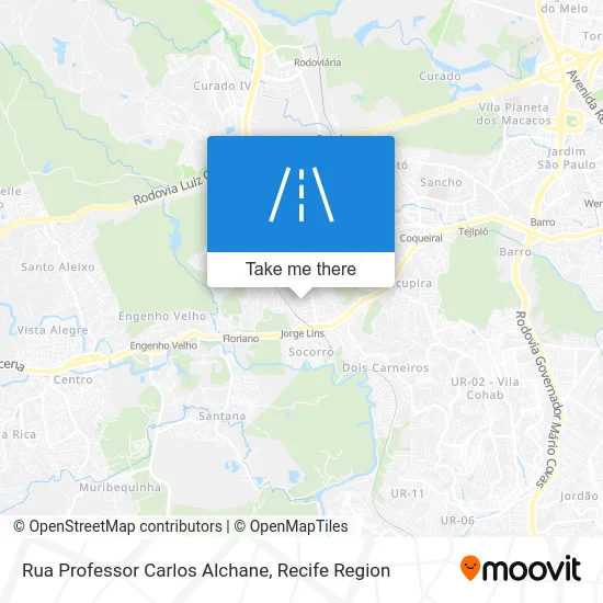 Rua Professor Carlos Alchane map