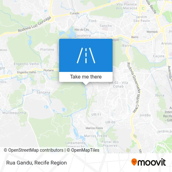 Rua Gandu map