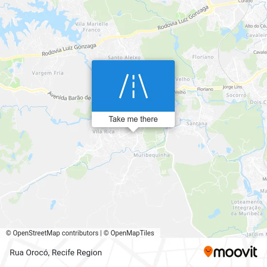 Rua Orocó map