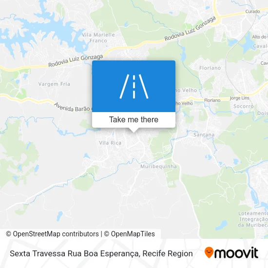 Sexta Travessa Rua Boa Esperança map