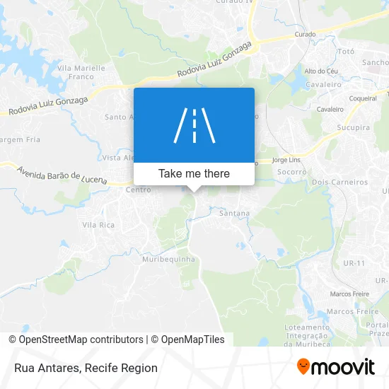 Rua Antares map