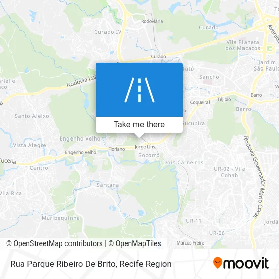 Rua Parque Ribeiro De Brito map