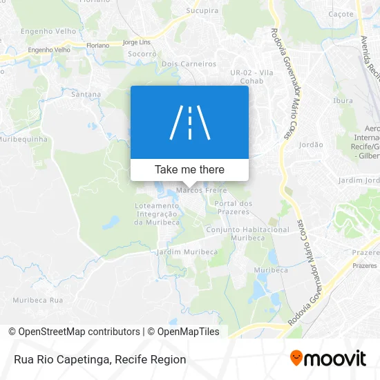 Rua Rio Capetinga map