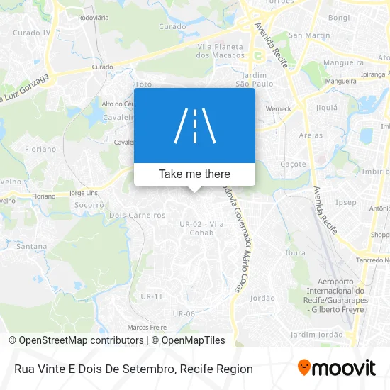 Rua Vinte E Dois De Setembro map