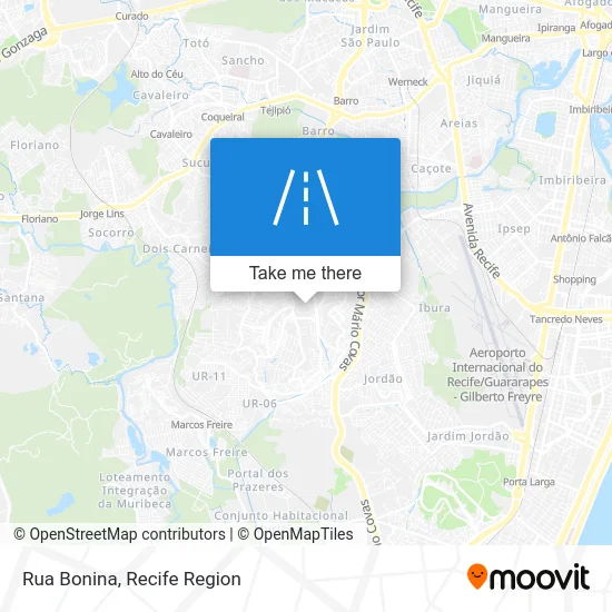 Rua Bonina map