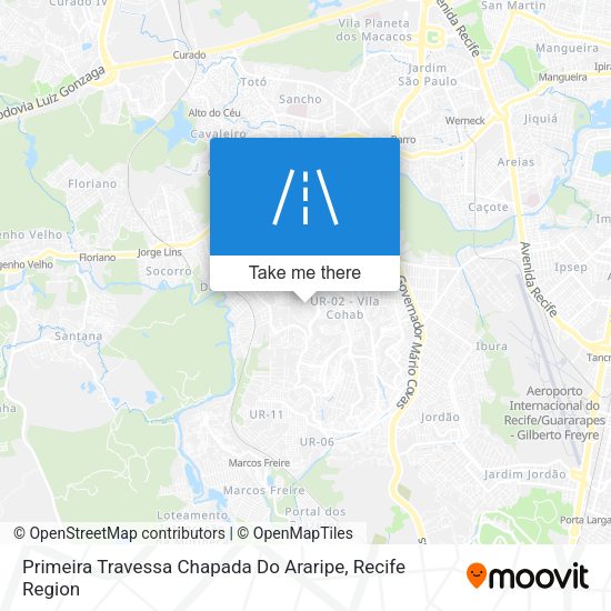 Primeira Travessa Chapada Do Araripe map