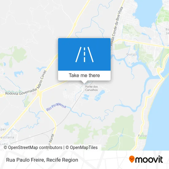 Rua Paulo Freire map