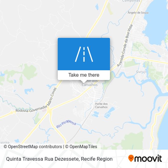 Quinta Travessa Rua Dezessete map