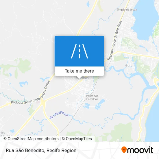 Rua São Benedito map