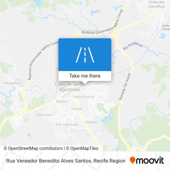 Rua Vereador Benedito Alves Santos map