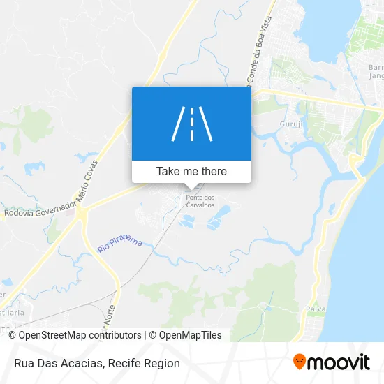 Rua Das Acacias map