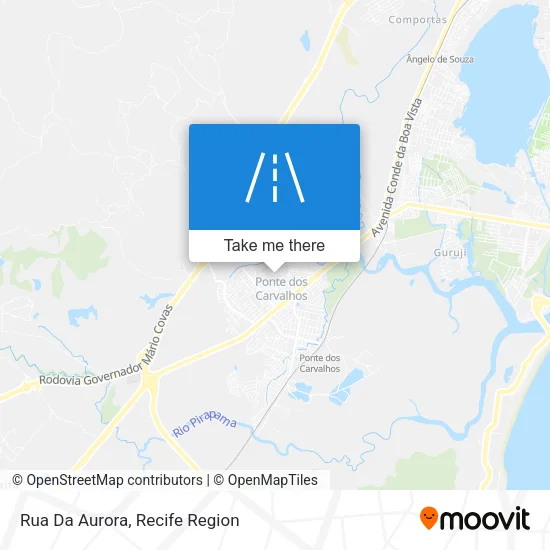 Rua Da Aurora map