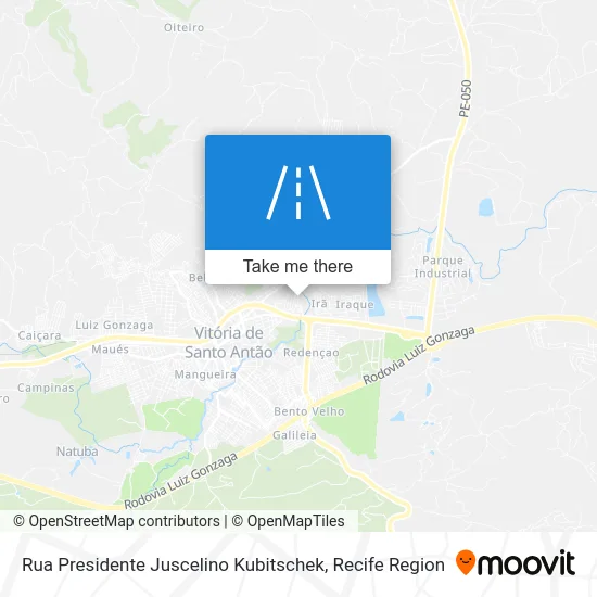 Rua Presidente Juscelino Kubitschek map