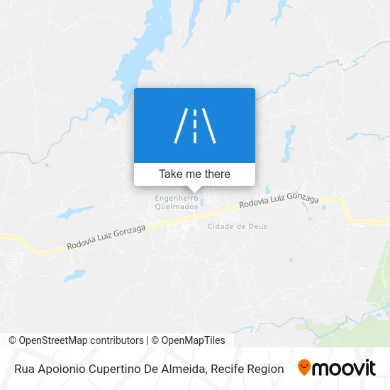 Rua Apoionio Cupertino De Almeida map
