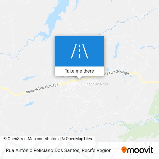 Rua Antônio Feliciano Dos Santos map