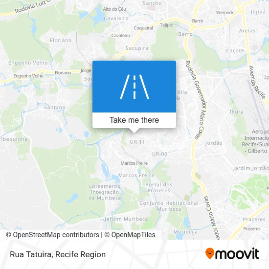 Rua Tatuira map