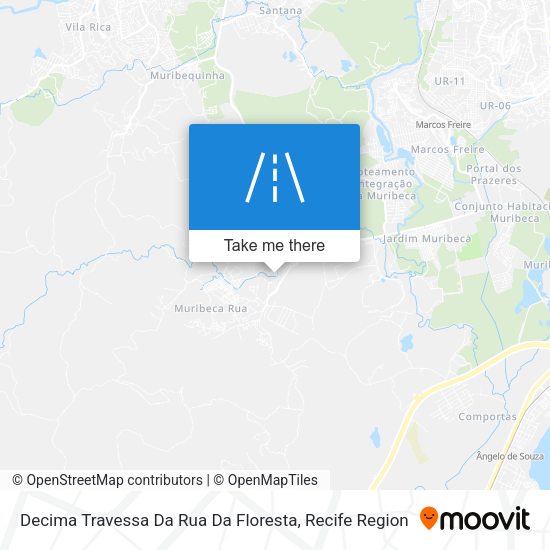 Decima Travessa Da Rua Da Floresta map